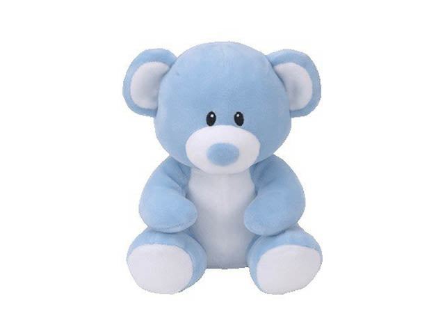 Peluche Ty Baby Lullaby Cucciolo di orso peluche orsetto vellutato azzurro 15 cm