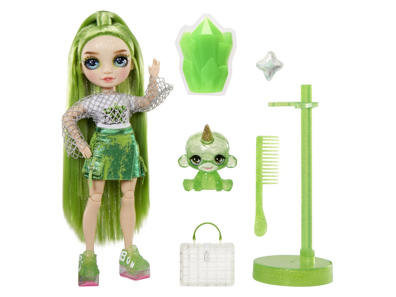 Classic rainbow fashion doll- jade verde