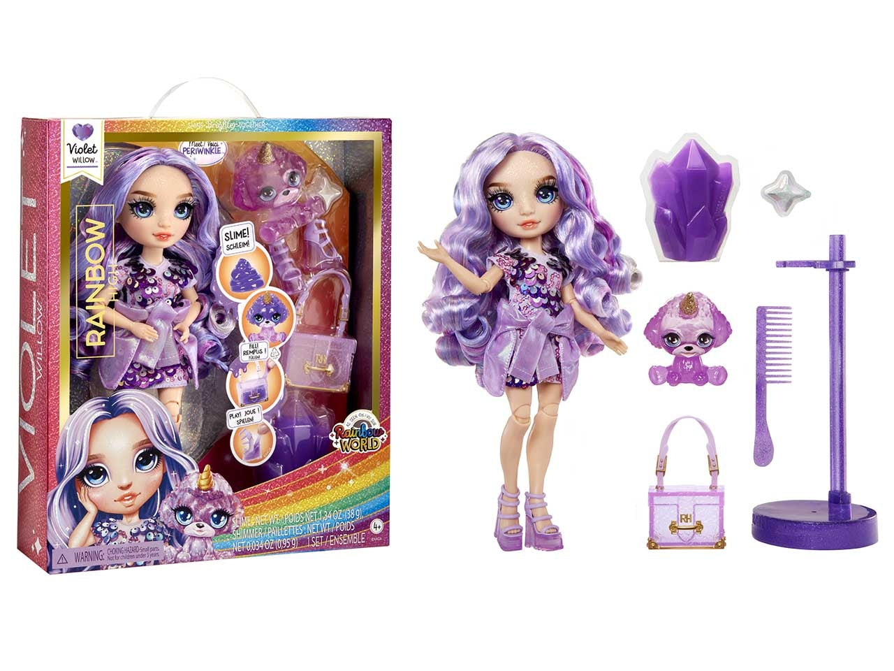 Classic rainbow fashion doll- violet viola