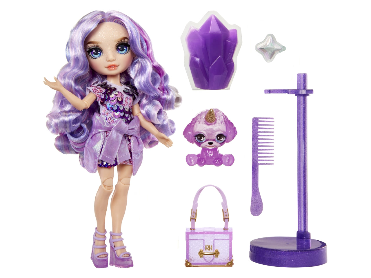 Classic rainbow fashion doll- violet viola