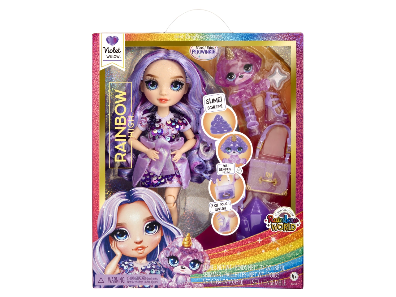 Classic rainbow fashion doll- violet viola