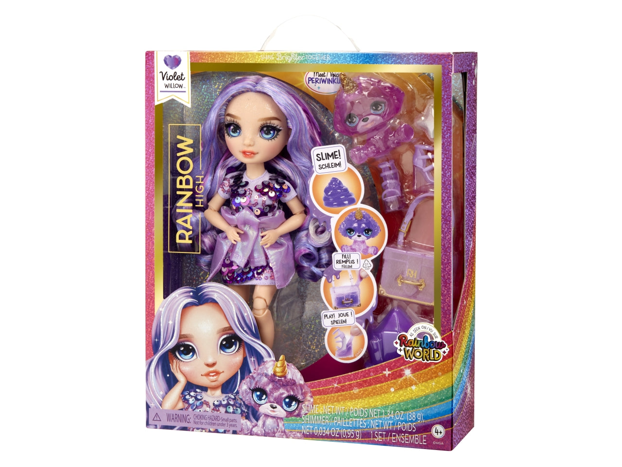 Classic rainbow fashion doll- violet viola