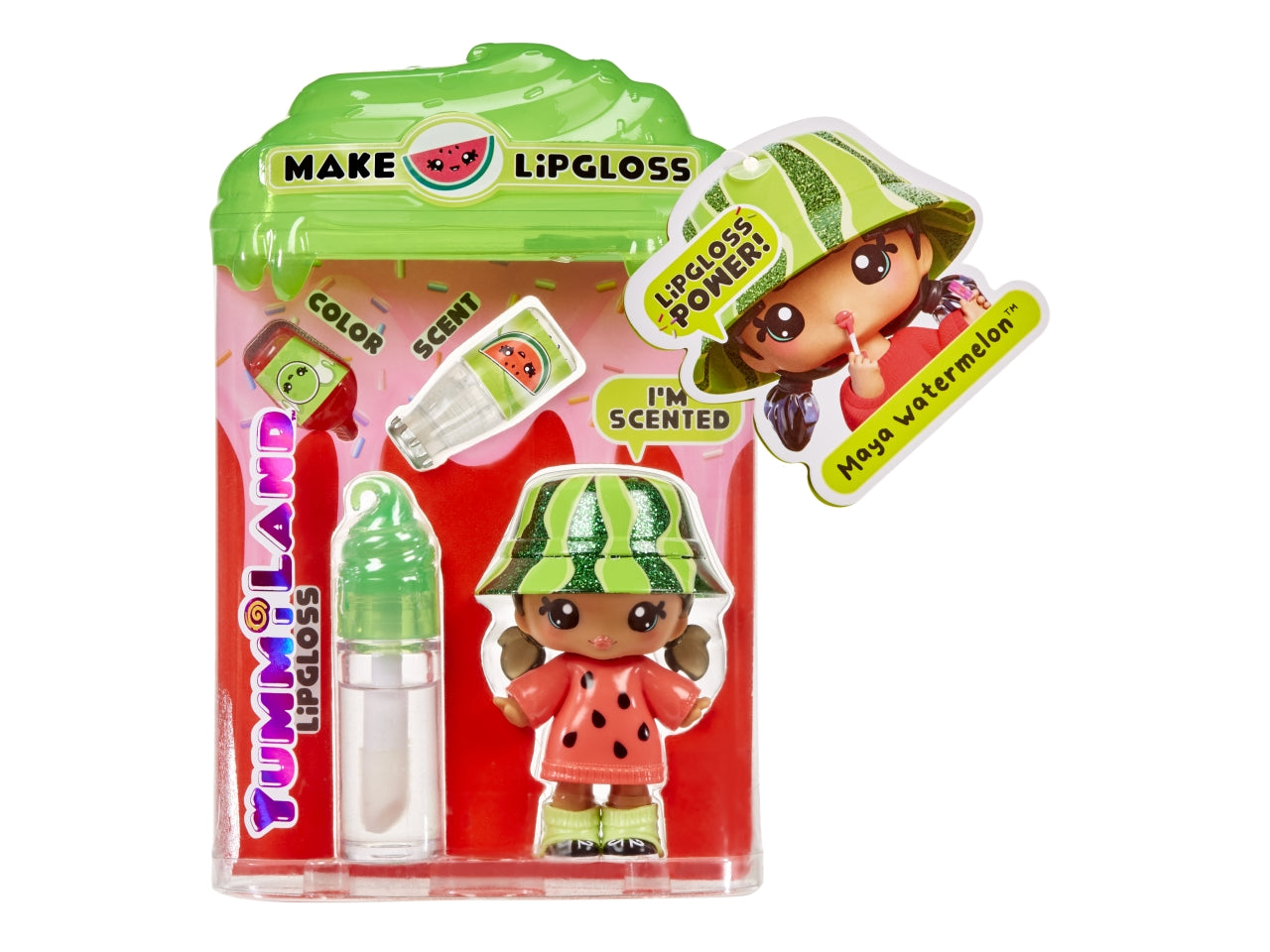 Yummiland Lipgloss Doll Character: Bambola Multicolor con Lucidalabbra Personalizzabile, Gioco Unisex per Bambini 4+ | MGA Entertainment