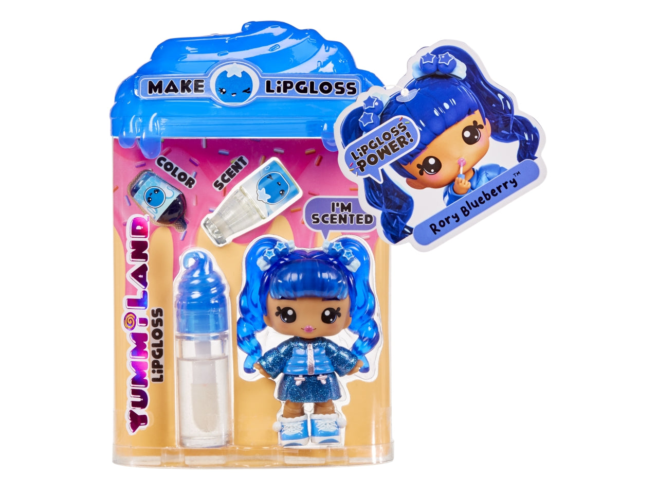 Yummiland Lipgloss Doll Character: Bambola Multicolor con Lucidalabbra Personalizzabile, Gioco Unisex per Bambini 4+ | MGA Entertainment