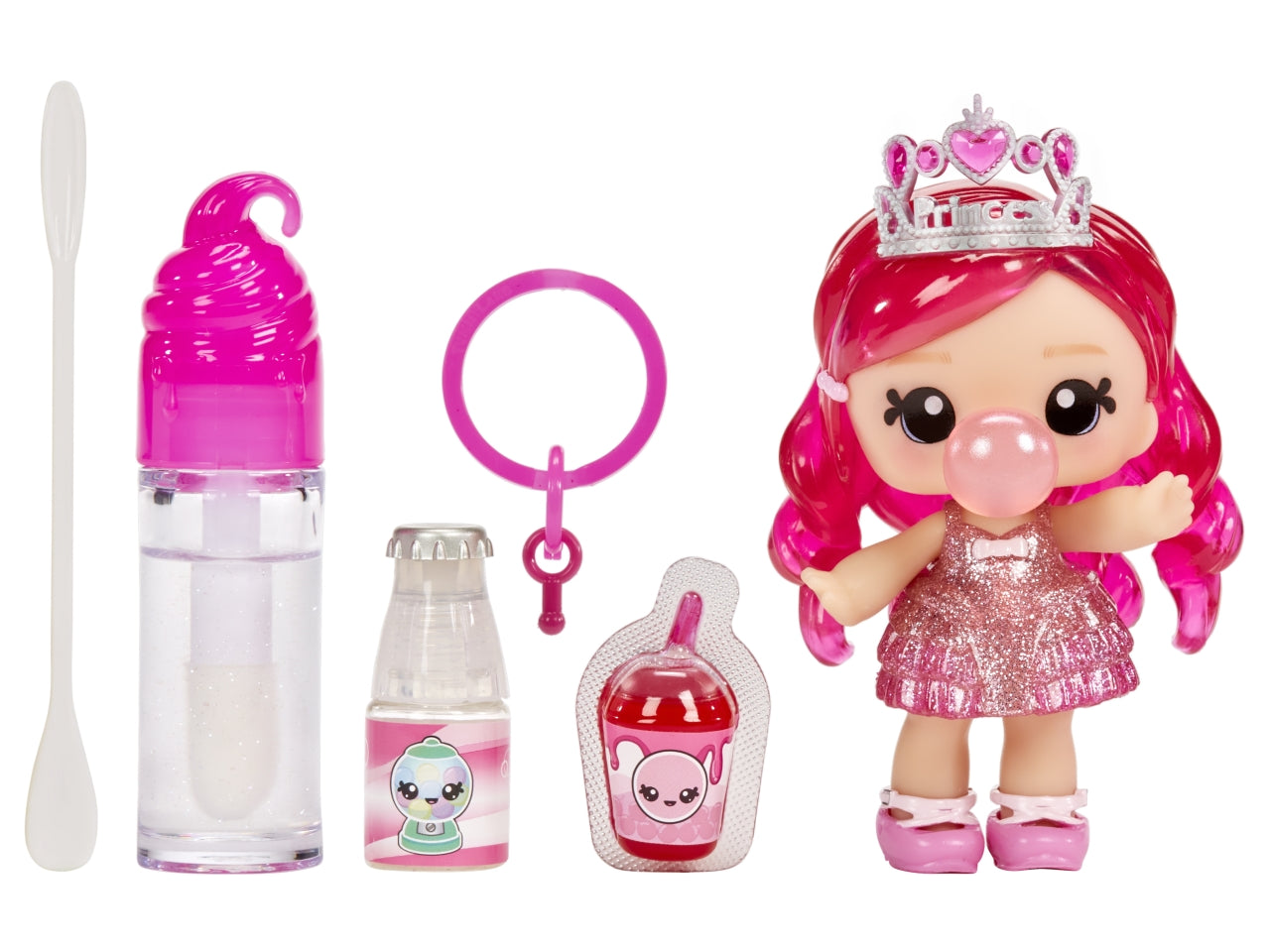 Yummiland Lipgloss Doll Character: Bambola Multicolor con Lucidalabbra Personalizzabile, Gioco Unisex per Bambini 4+ | MGA Entertainment