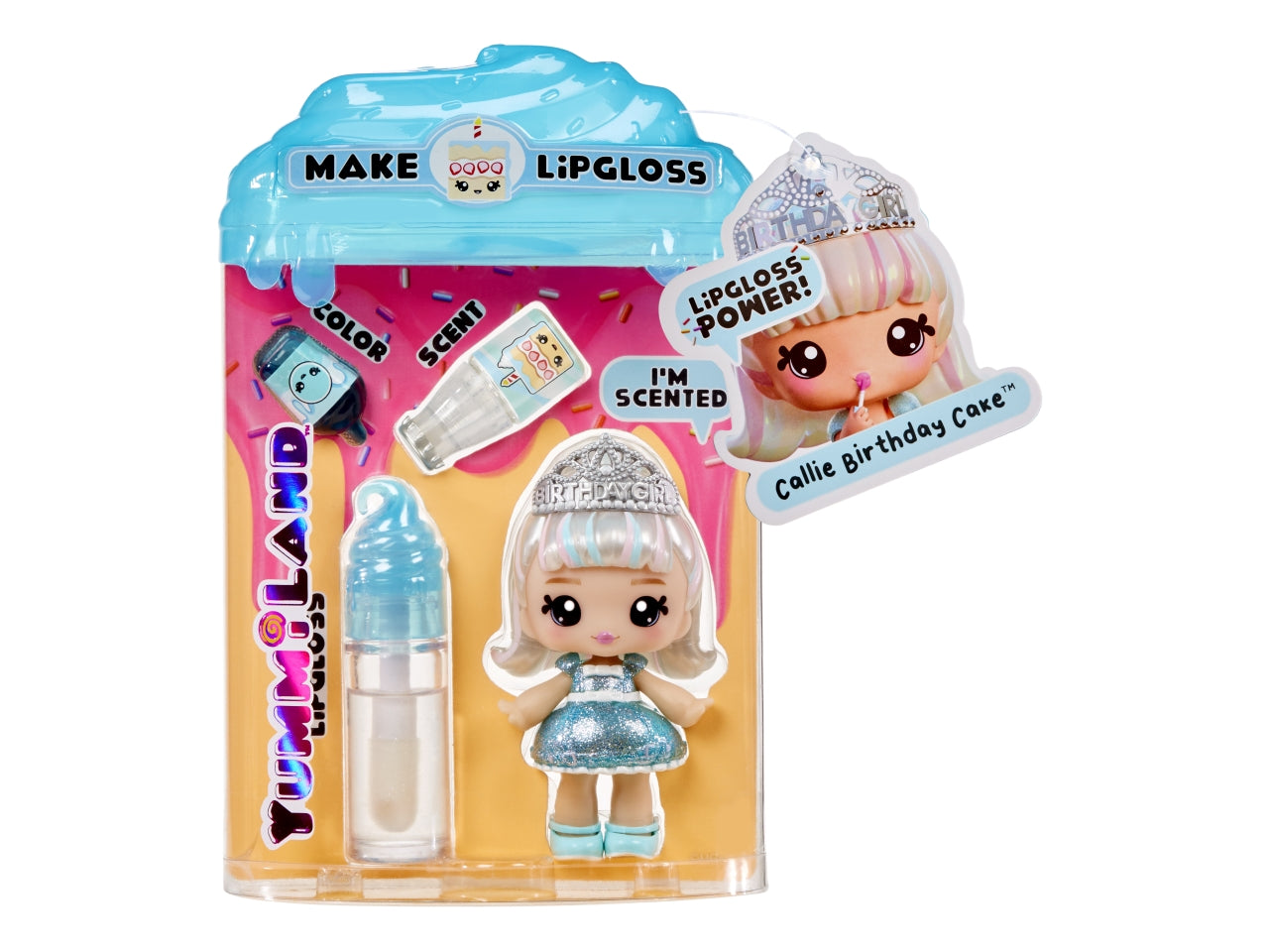 Yummiland Lipgloss Doll Character: Bambola Multicolor con Lucidalabbra Personalizzabile, Gioco Unisex per Bambini 4+ | MGA Entertainment