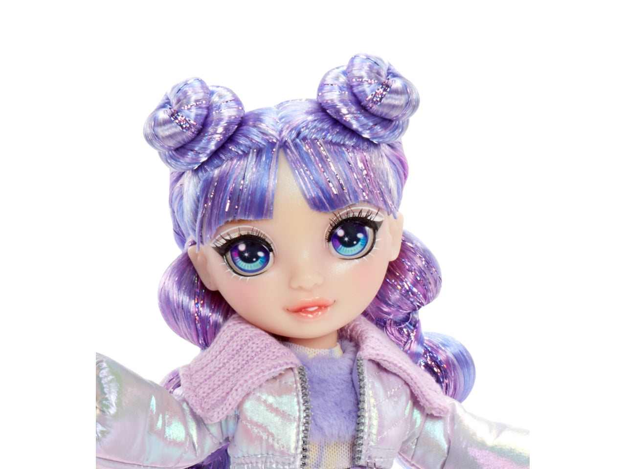 Rainbow High Winter Wonderland Doll Violet: Bambola Fashion Viola di 28 cm con Abiti Invernali, Accessori e Kit Pupazzo di Neve, Gioco Unisex per Bambini 4+ | MGA Entertainment