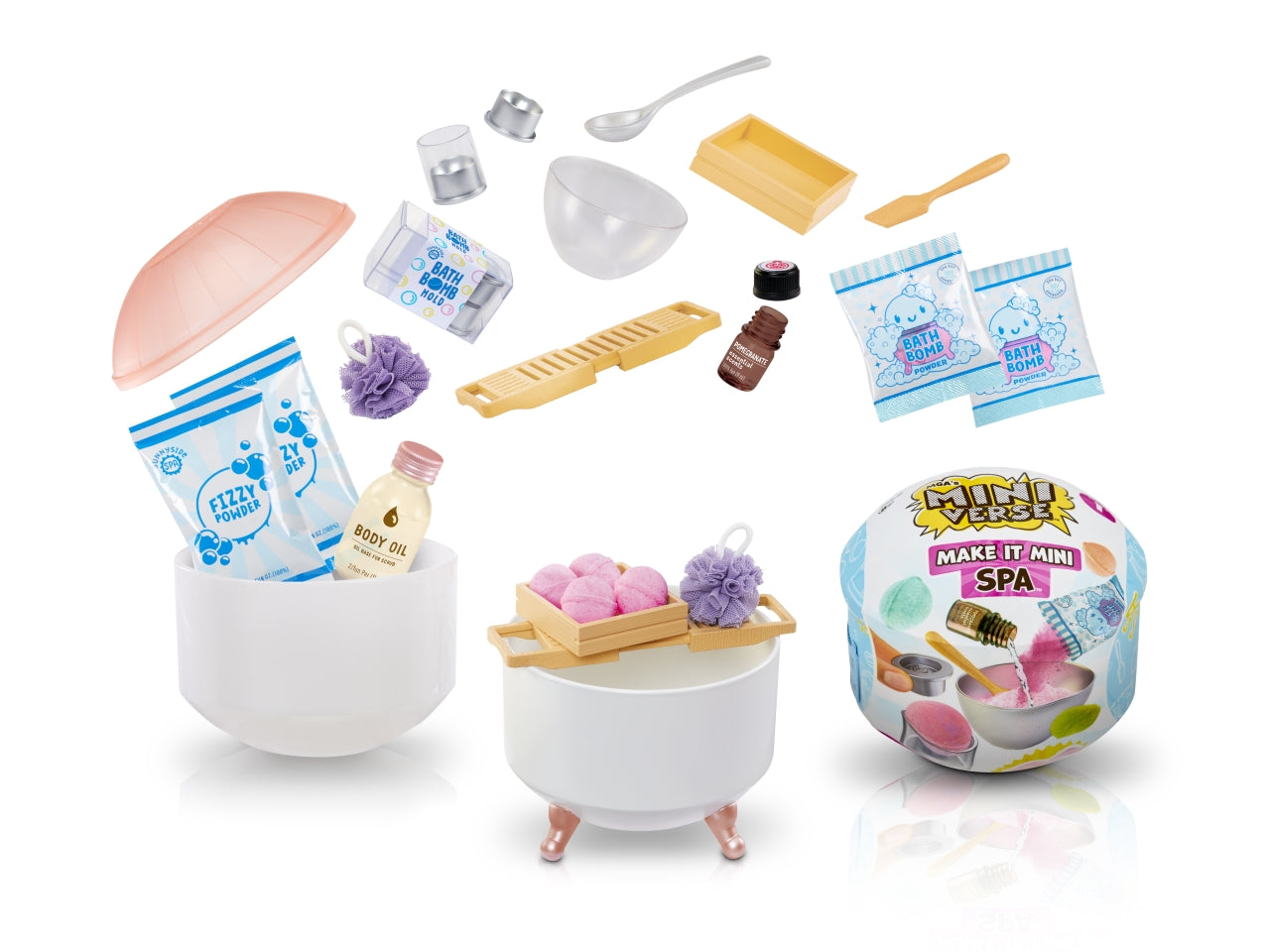 MGAs Miniverse: Make It Mini Spa - Creatività in Miniatura: Set con Accessori Realistici per Creare un Centro Benessere in Miniatura, Gioco Unisex per Bambini 8+ | MGA Entertainment