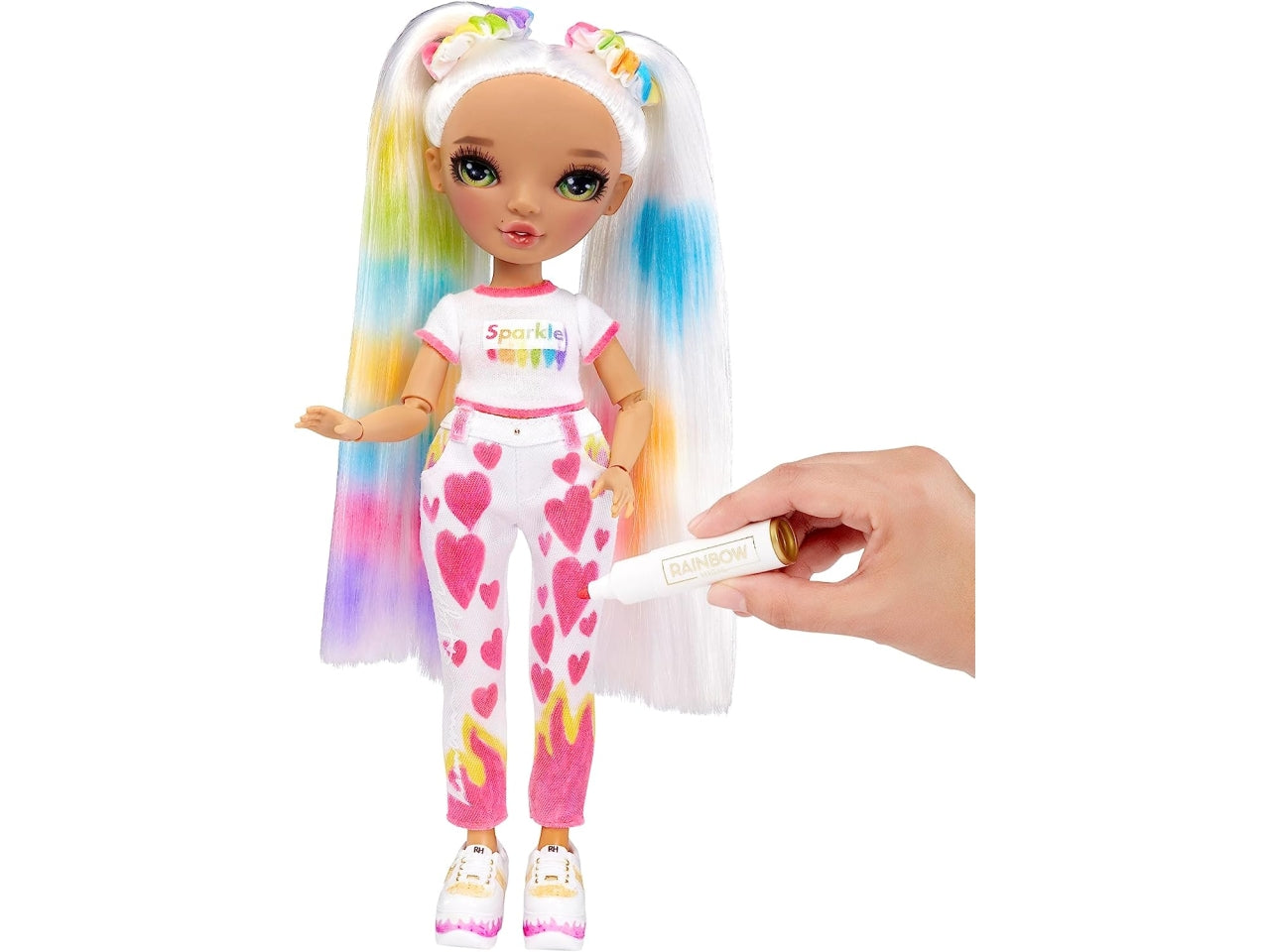 Rainbow high color & create fashion doll - green eyes