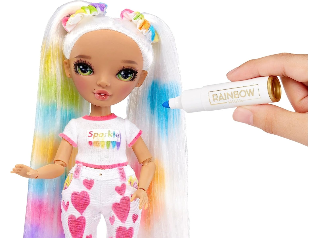 Rainbow high color & create fashion doll - green eyes