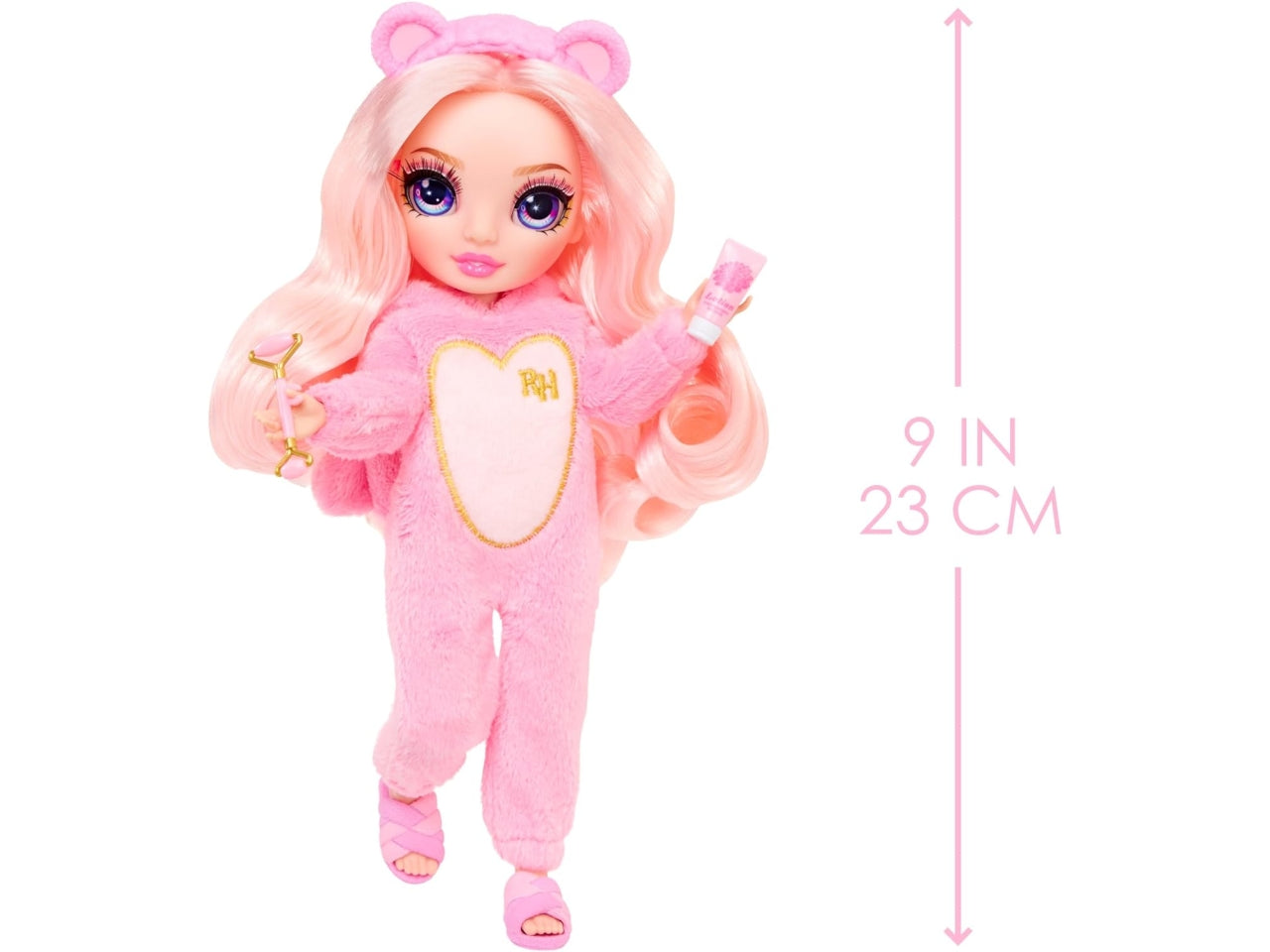 Rainbow junior high pj party fashion doll Bella, bambola con accessori, 4+ anni Mga