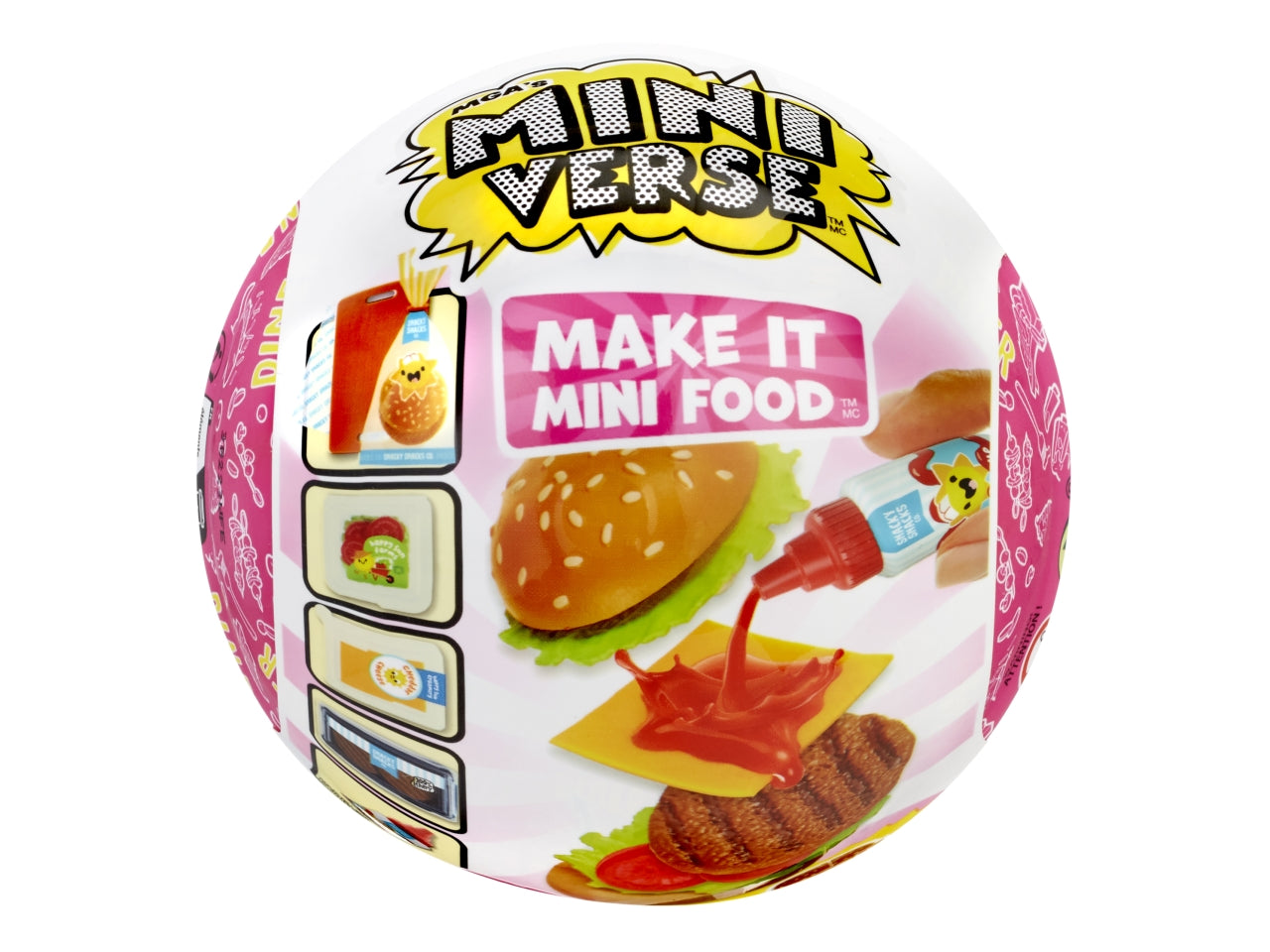 Mga's miniverse, sfera make it mini foods series 3, 8+ anni - Mga