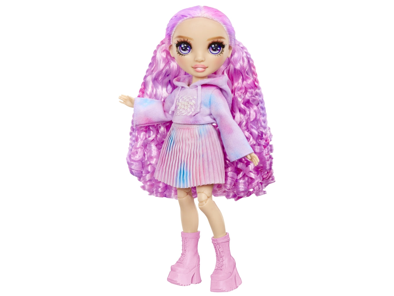 Rainbow High Watercolor & Create New Theme Dolls Purple Eyes: Bambola Fashion Multicolor con Abiti e Accessori per Personalizzazione, Gioco Unisex per Bambini 4+ | MGA Entertainment