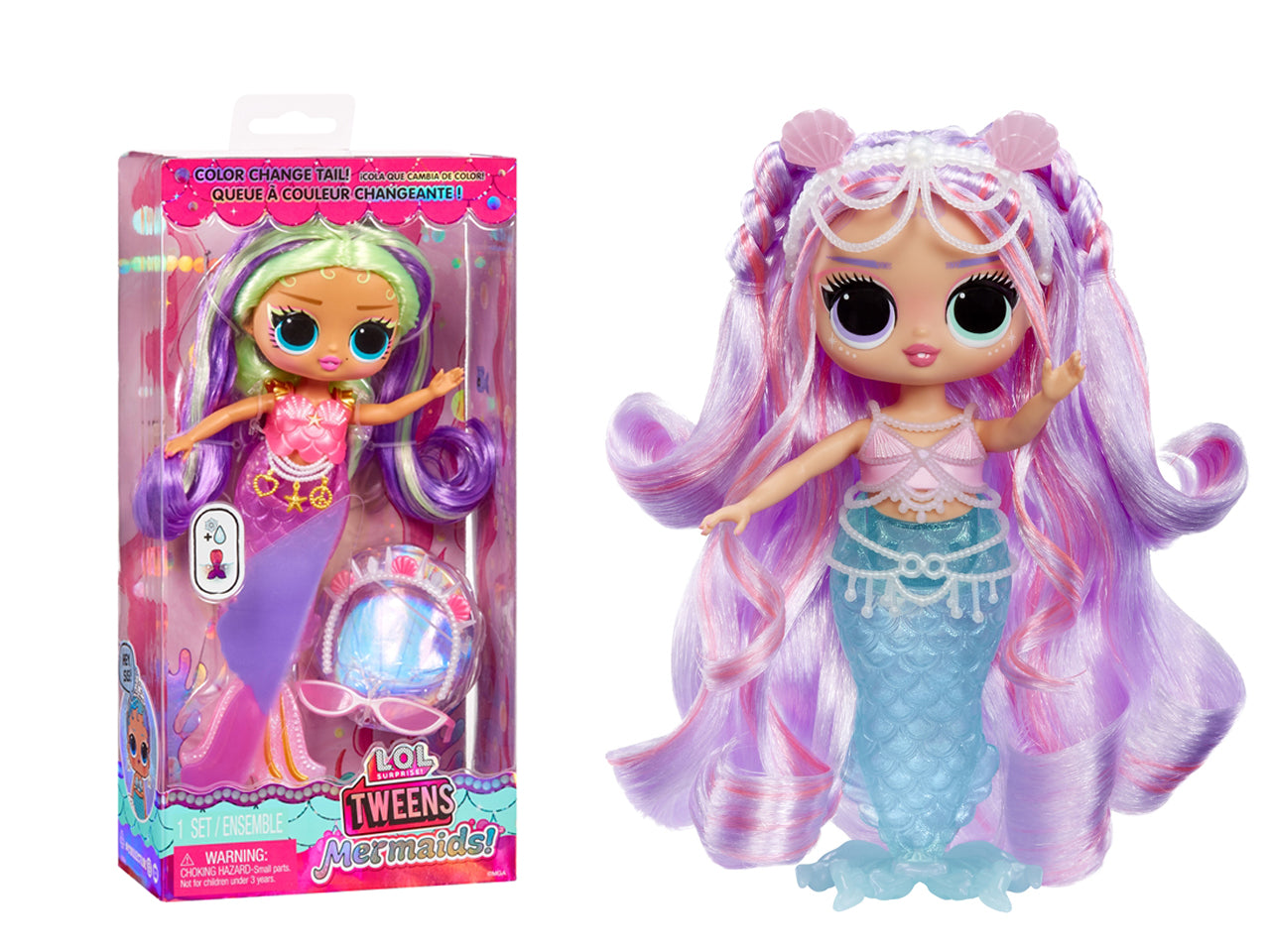 LOL Surprise Tweens Mermaid Doll Cleo Cove: Bambola Fashion Multicolor con Accessori, Gioco Unisex per Bambini 4+ | MGA Entertainment