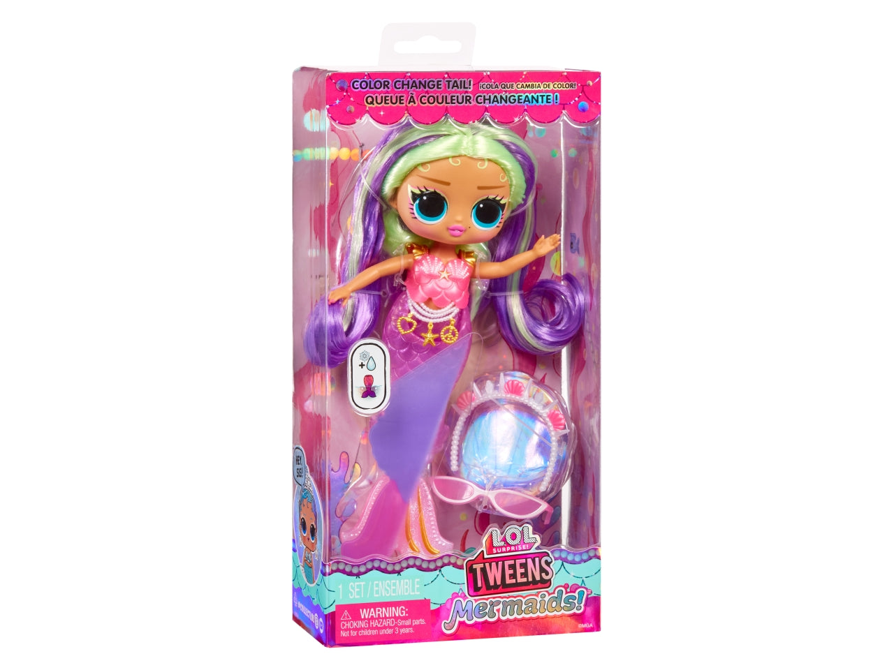 LOL Surprise Tweens Mermaid Doll Cleo Cove: Bambola Fashion Multicolor con Accessori, Gioco Unisex per Bambini 4+ | MGA Entertainment