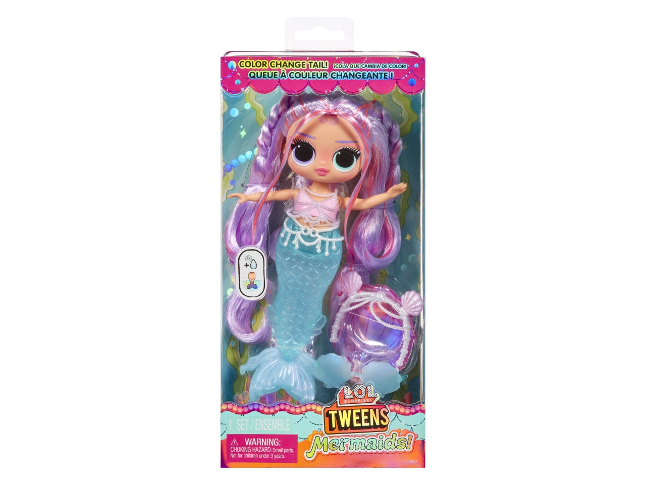 LOL Surprise Tweens Mermaid Doll Lana Marine: Bambola Fashion Multicolor con Accessori, Gioco Unisex per Bambini 4+ | MGA Entertainment