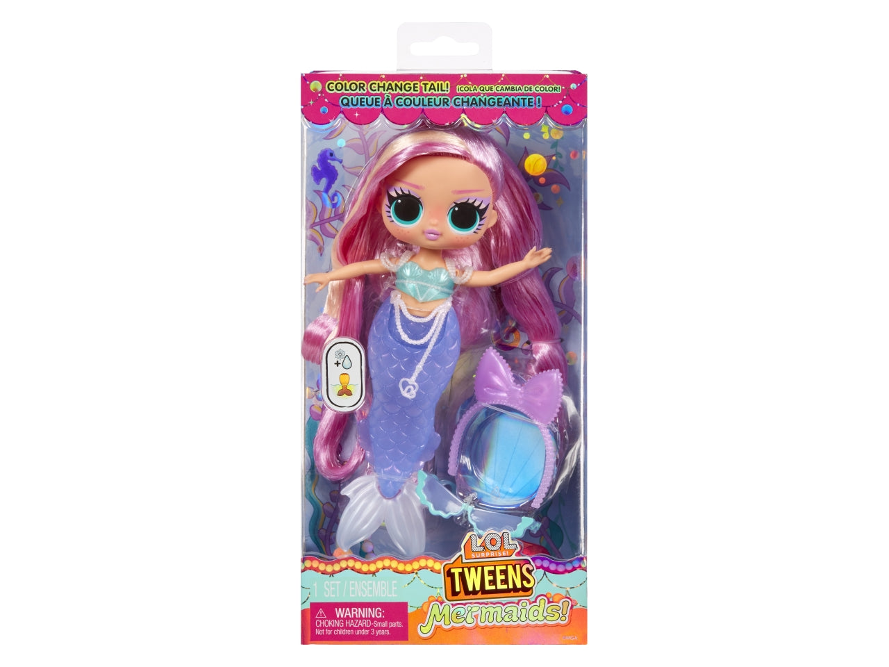 LOL Surprise Tweens Mermaid Doll Lola Waves: Bambola Fashion Multicolor con Accessori, Gioco Unisex per Bambini 4+ | MGA Entertainment