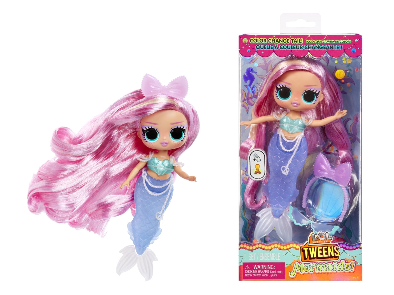 LOL Surprise Tweens Mermaid Doll Lola Waves: Bambola Fashion Multicolor con Accessori, Gioco Unisex per Bambini 4+ | MGA Entertainment