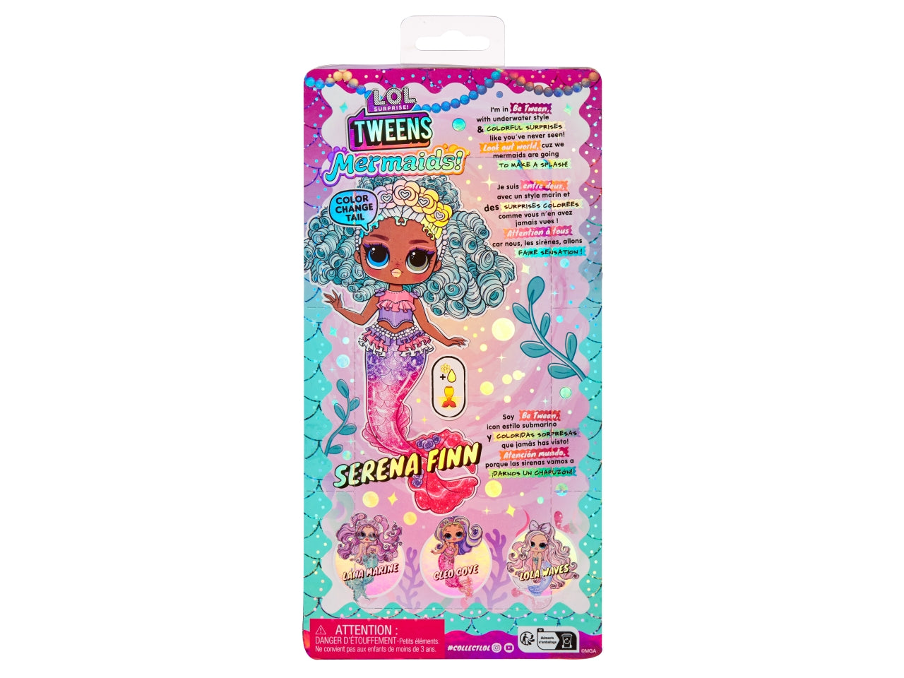 LOL Surprise Tweens Mermaid Doll Serena Finn: Bambola Fashion Multicolor con Accessori, Gioco Unisex per Bambini 4+ | MGA Entertainment