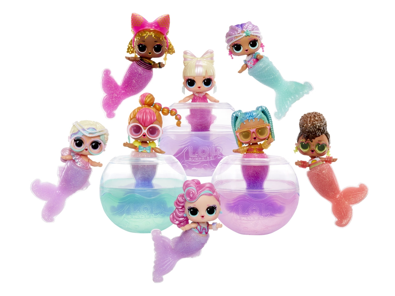 LOL Surprise Mermaids: Bambola Multicolor con Gel Colorati e Stampo per Coda da Sirena, Gioco Unisex per Bambini 4+ | MGA Entertainment