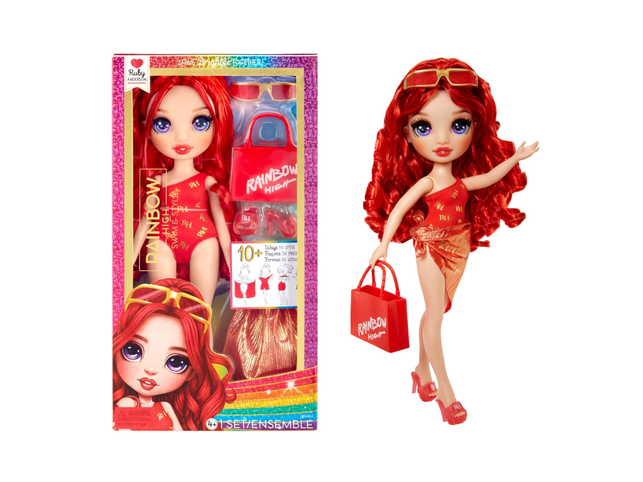 Rainbow high swim & style  fashion dolls assortiti