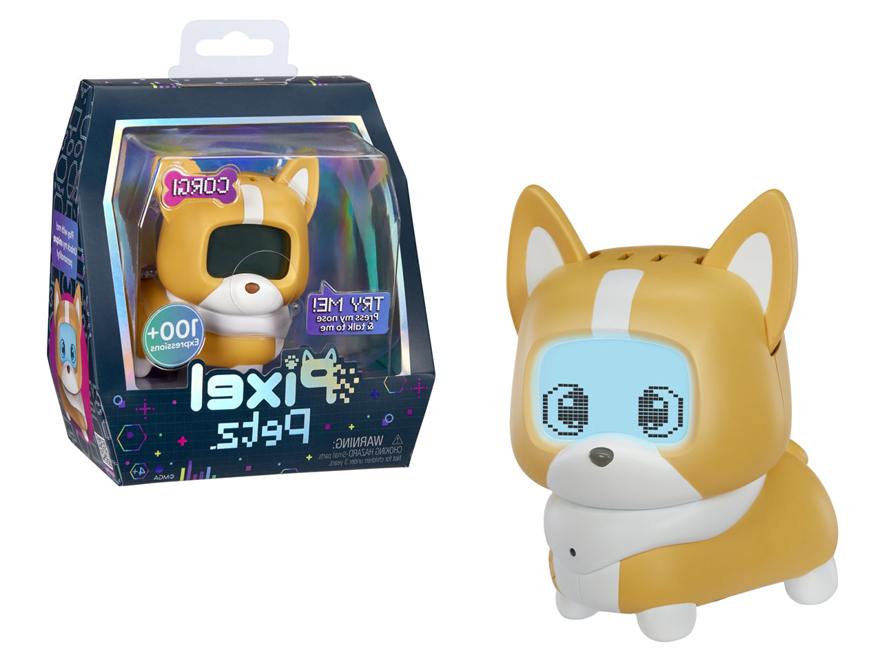 Pixel Petz - Corgi: Animale Domestico Digitale Multicolor Interattivo, Gioco Unisex per Bambini 4+ | MGA Entertainment