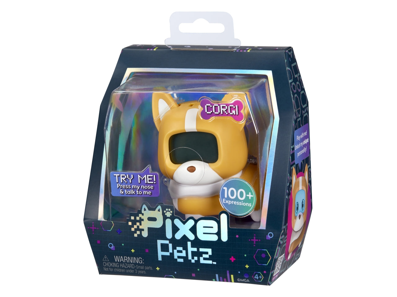 Pixel Petz - Corgi: Animale Domestico Digitale Multicolor Interattivo, Gioco Unisex per Bambini 4+ | MGA Entertainment