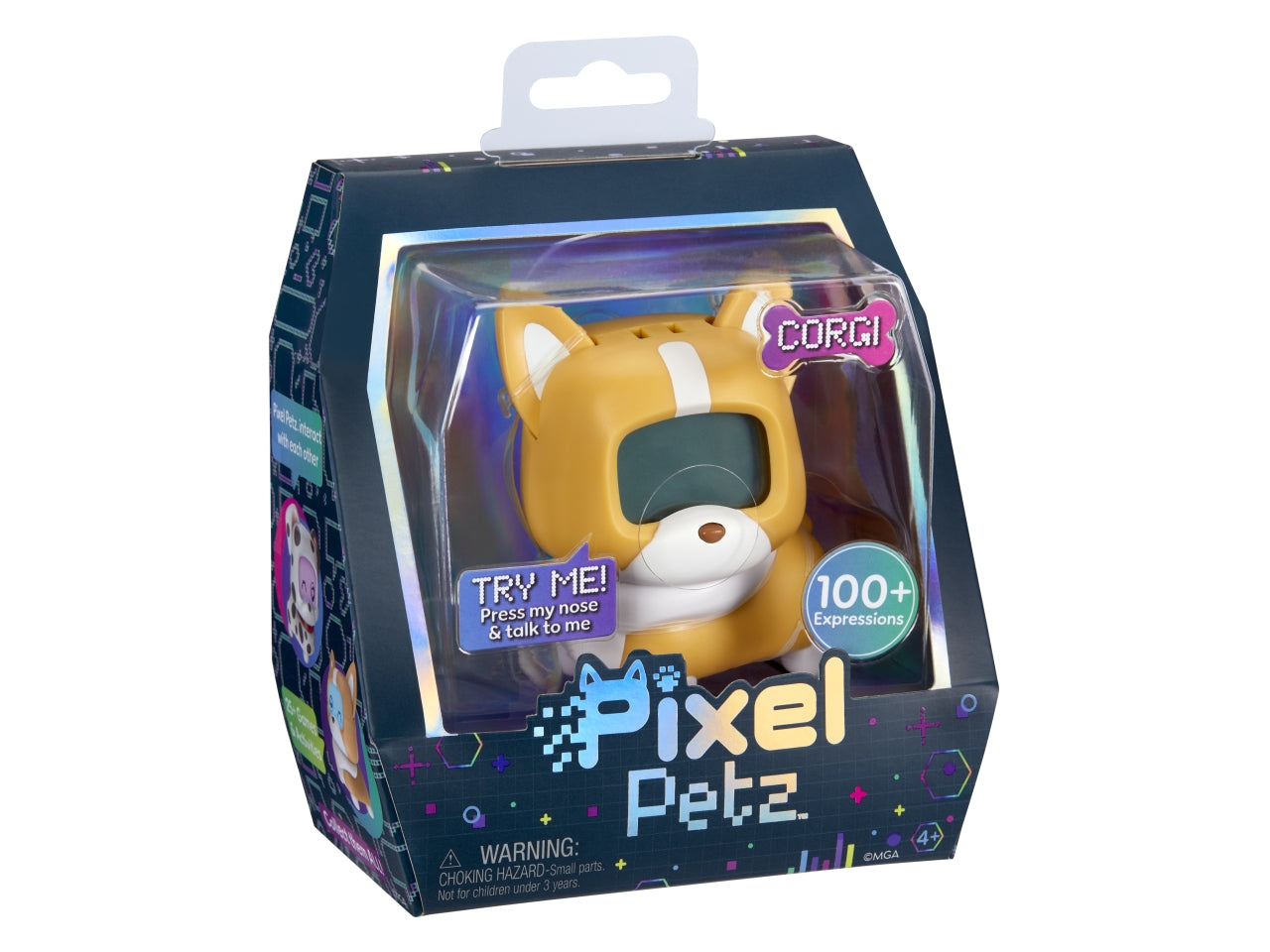 Pixel Petz - Corgi: Animale Domestico Digitale Multicolor Interattivo, Gioco Unisex per Bambini 4+ | MGA Entertainment