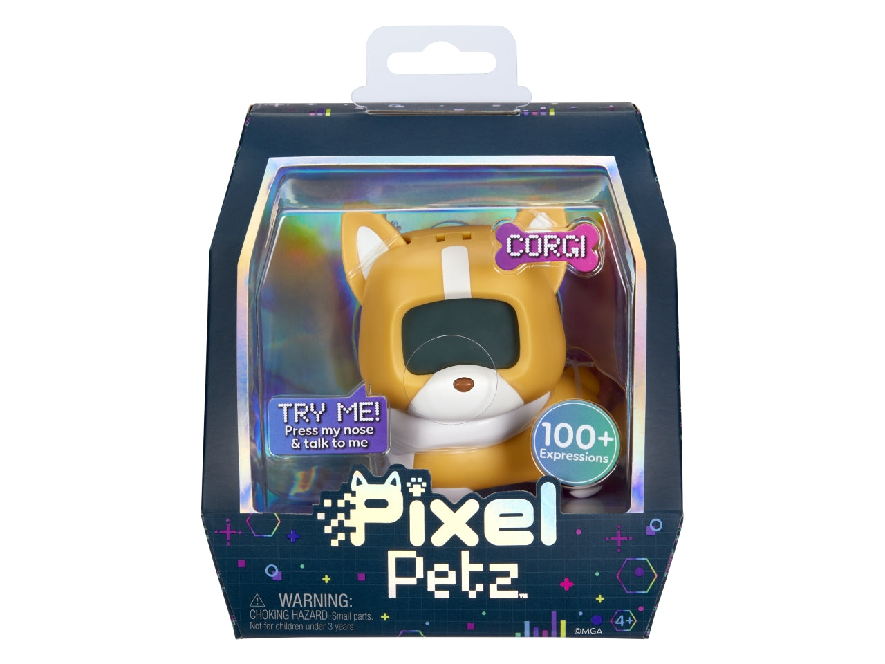 Pixel Petz - Corgi: Animale Domestico Digitale Multicolor Interattivo, Gioco Unisex per Bambini 4+ | MGA Entertainment