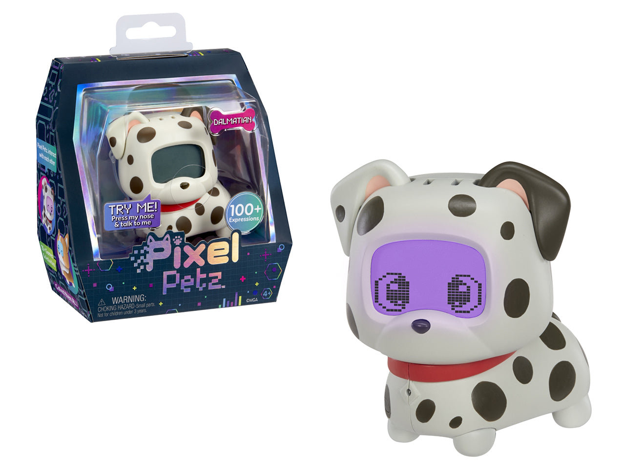 Pixel Petz - Dalmatian: Animale Domestico Digitale Multicolor Interattivo, Gioco Unisex per Bambini 4+ | MGA Entertainment