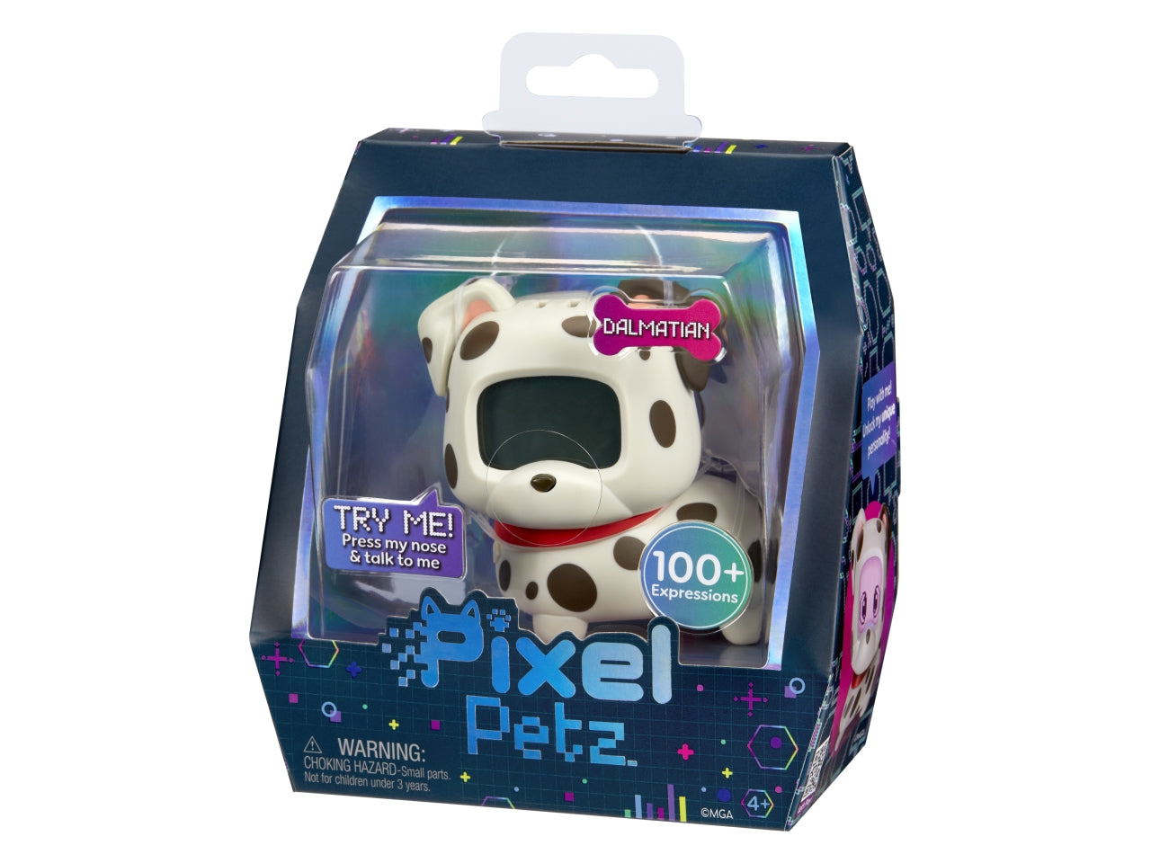 Pixel Petz - Dalmatian: Animale Domestico Digitale Multicolor Interattivo, Gioco Unisex per Bambini 4+ | MGA Entertainment