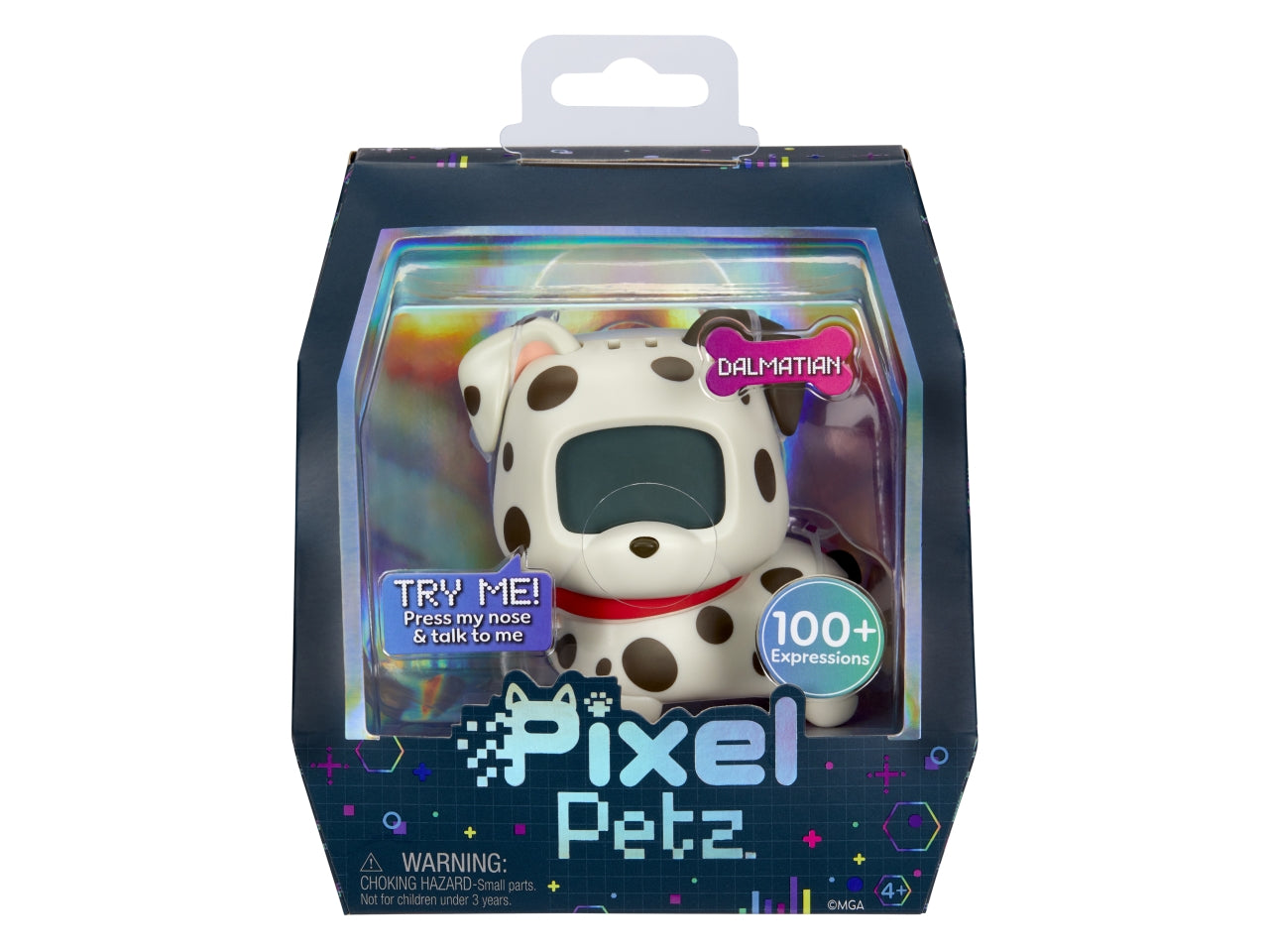 Pixel Petz - Dalmatian: Animale Domestico Digitale Multicolor Interattivo, Gioco Unisex per Bambini 4+ | MGA Entertainment