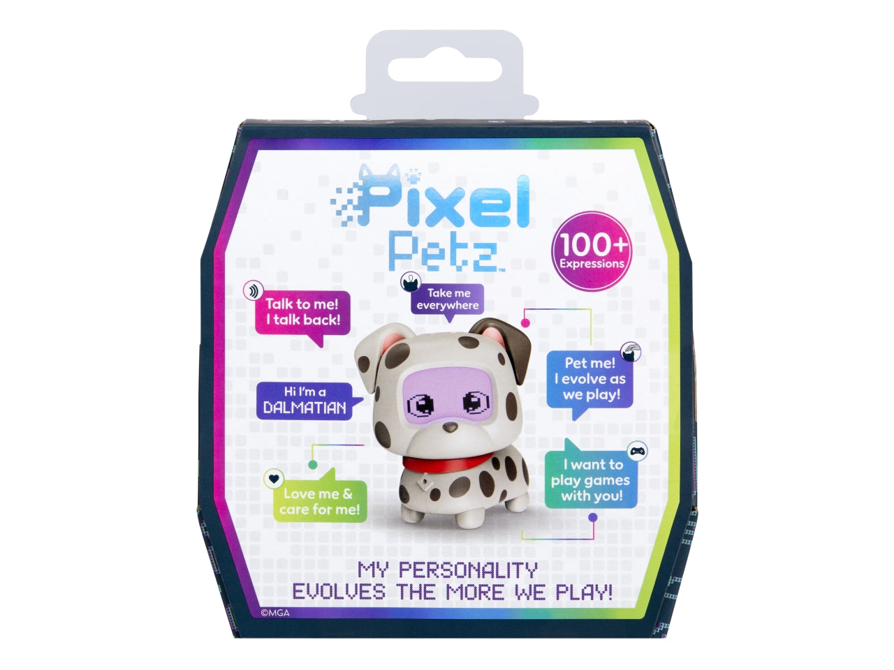 Pixel Petz - Dalmatian: Animale Domestico Digitale Multicolor Interattivo, Gioco Unisex per Bambini 4+ | MGA Entertainment