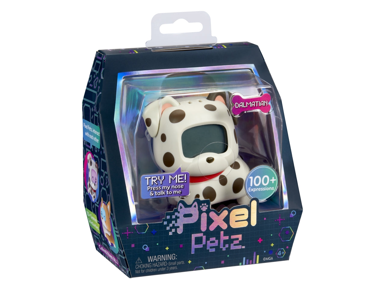 Pixel Petz - Dalmatian: Animale Domestico Digitale Multicolor Interattivo, Gioco Unisex per Bambini 4+ | MGA Entertainment