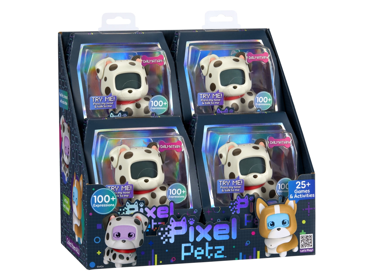 Pixel Petz - Dalmatian: Animale Domestico Digitale Multicolor Interattivo, Gioco Unisex per Bambini 4+ | MGA Entertainment