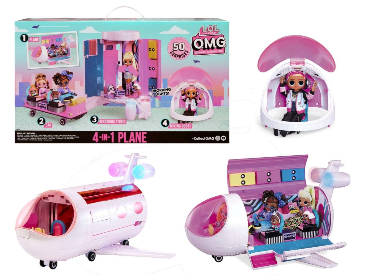 L.o.l.surprise omg 4 in 1 aeroplano$