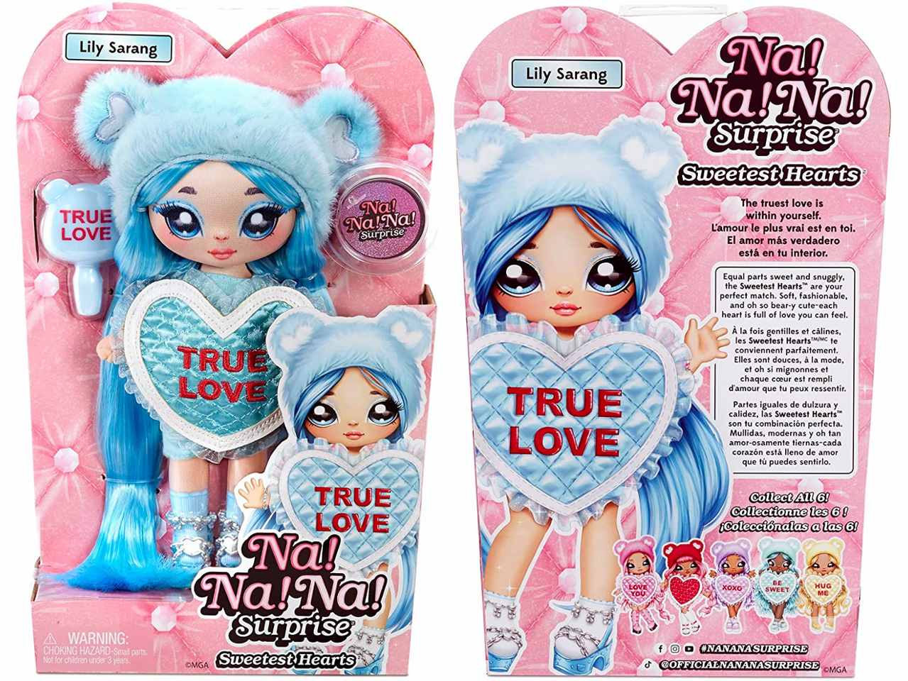 Nanana surprise blue heart bear581321