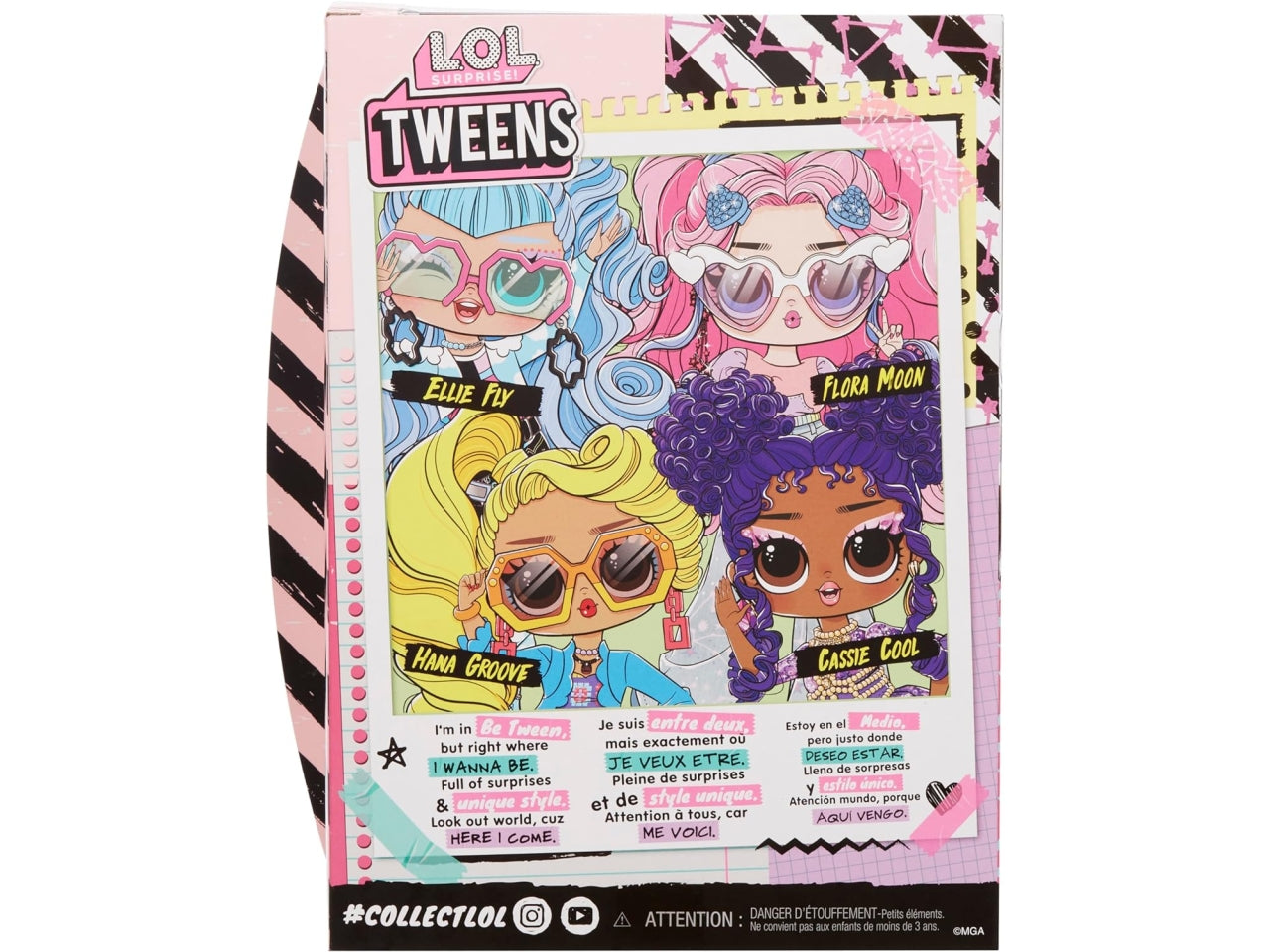 L.o.l. Surprise tweens core doll Flora Moon, bambola con accessori, 4+ anni Mga