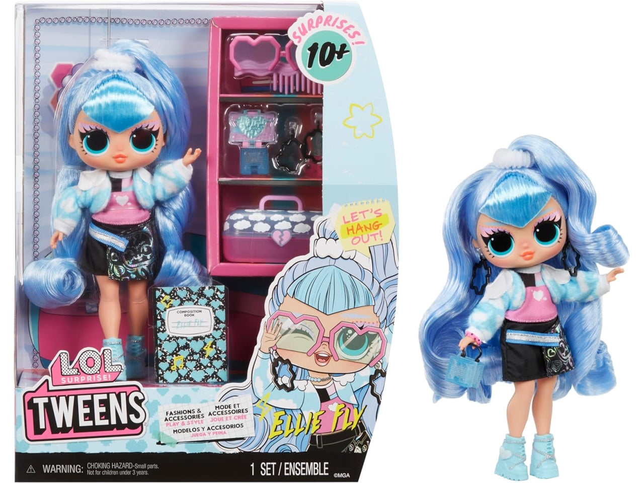 L.o.l. Surprise tweens core doll Ellie Fly, bambola con accessori, 4+ anni Mga