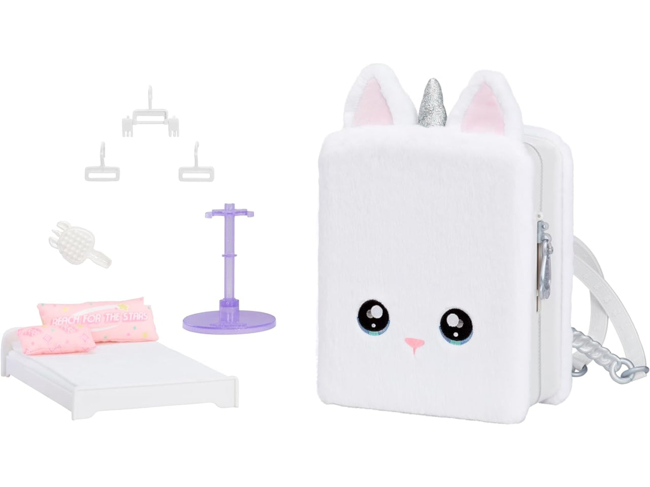 Na! na! na! surprise 3-in-1 backpack bedroom unicorn playset - whitney sparkles