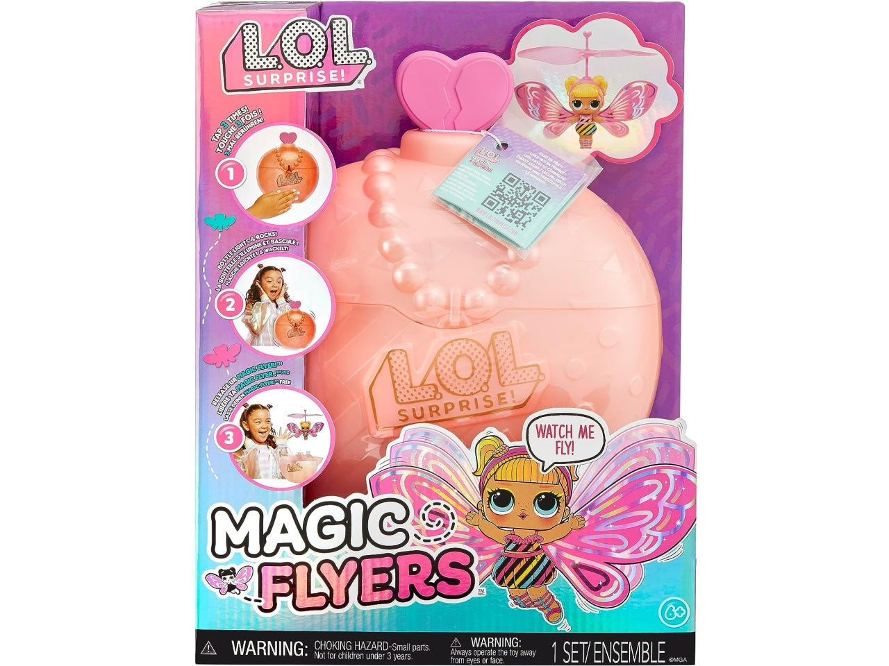 L.o.l. surprise magic flyers - flutter star pink wings$