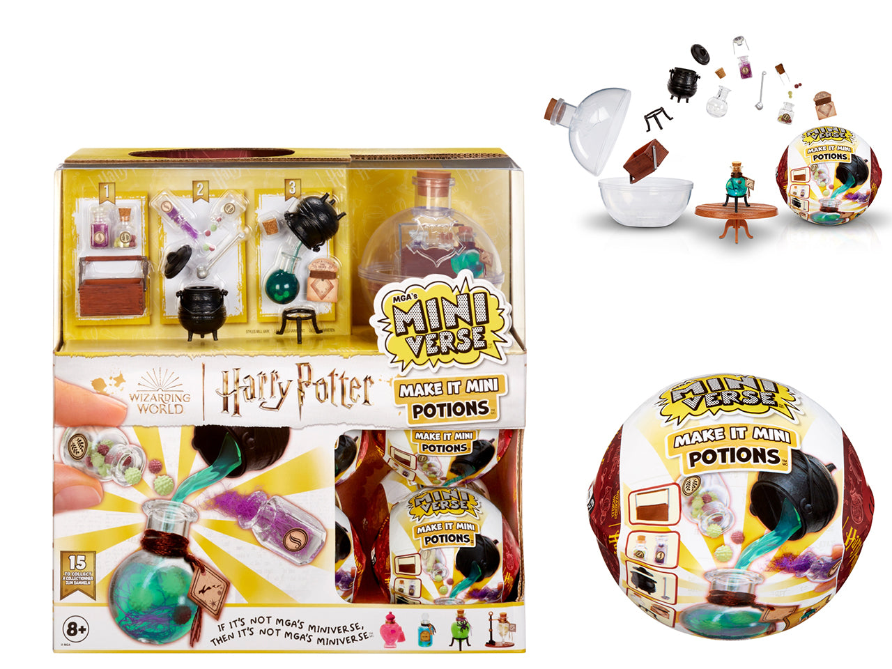 MGA's Miniverse - Harry Potter Make It Mini Potions: Set Multicolor con Miniature di Pozioni e Accessori, Gioco Unisex per Bambini 8+ | MGA Entertainment