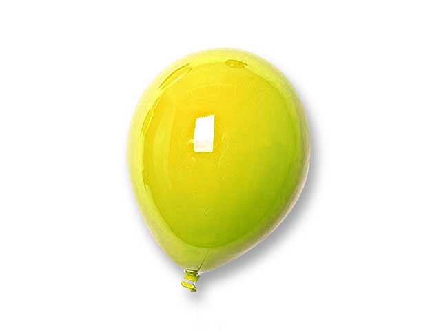 Pallone 8cm c/ magnete giallo ball08gia