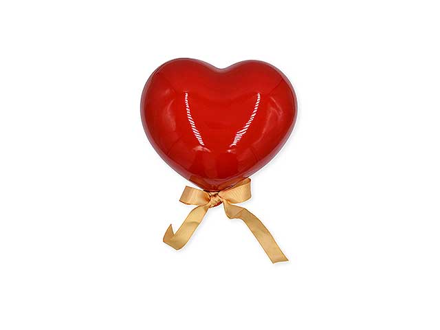 Pallone cuore 6cm c/magn.rosso cuore08r