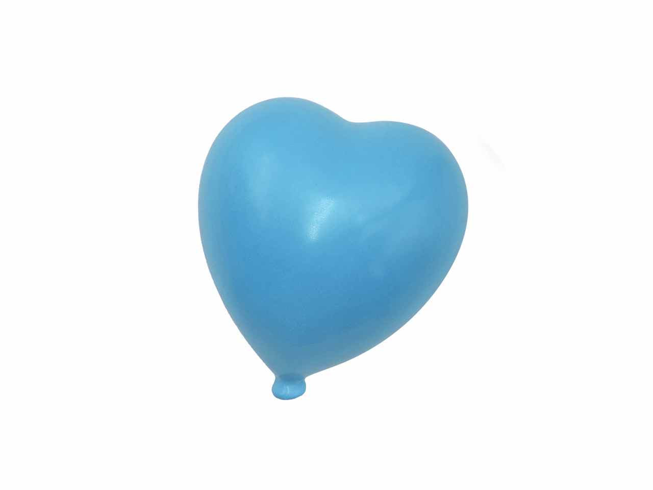 Cuore matte celeste 7,5cm