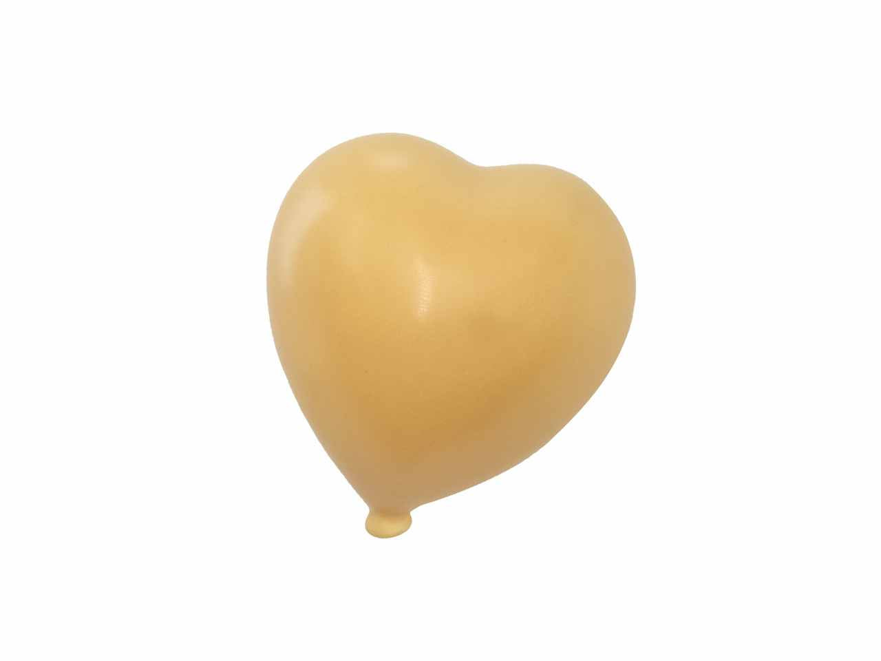 Cuore matte giallo 7,5cm