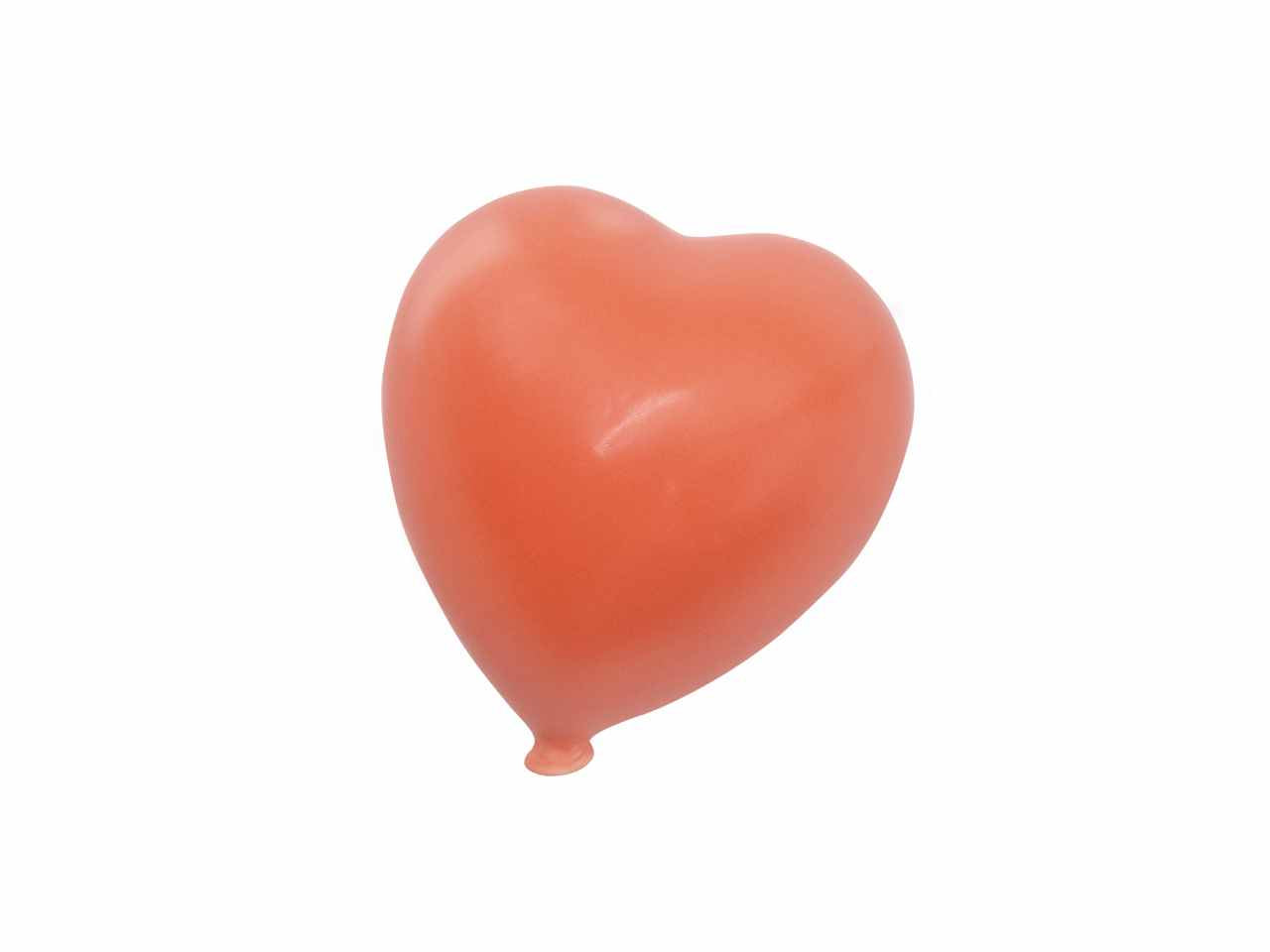 Cuore matte arancione 7,5cm