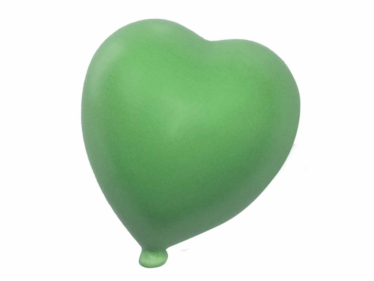 Cuore matte verde mela 12cm