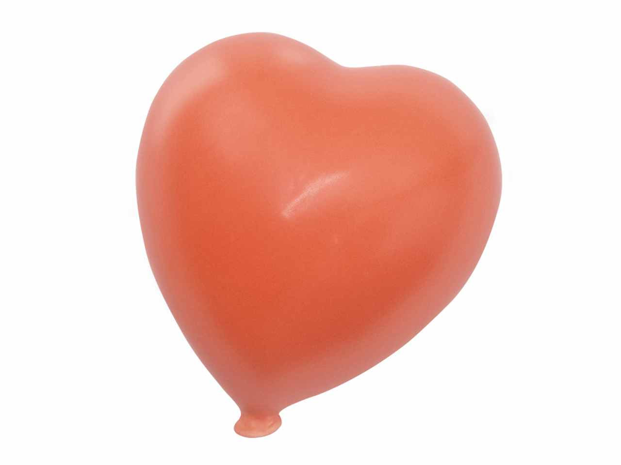 Cuore matte arancione 12cm