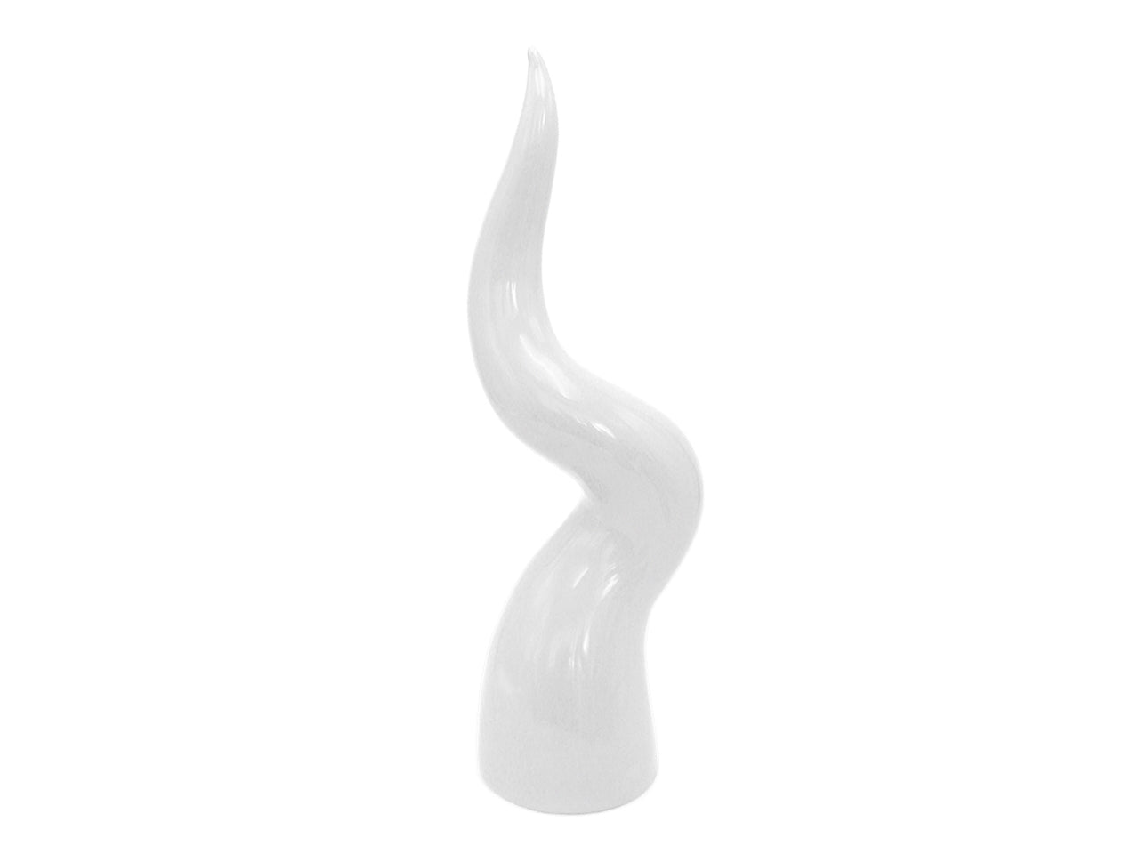 Corno h.20cm colore bianco